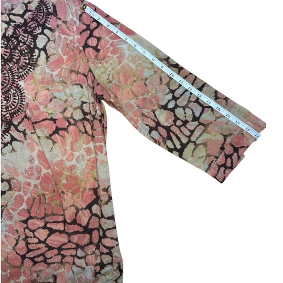 Charter Club Women's Blouse with Long Sleeve Stamped with Design on the front L. - Picture 8 of 9